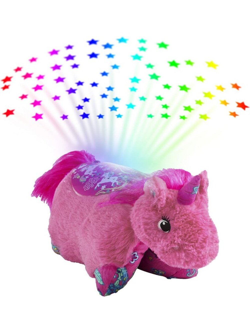 Cozy Pink Unicorn Pillow Pet, 11" Sleeptime Lite Plush Toy for Kids